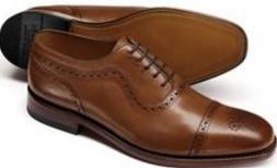 BrownParkerToeCapBrogueOxfordShoes